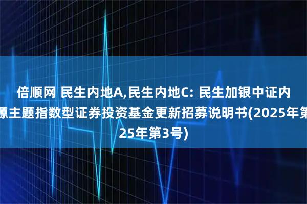 倍顺网 民生内地A,民生内地C: 民生加银中证内地资源主题指数型证券投资基金更新招募说明书(2025年第3号)